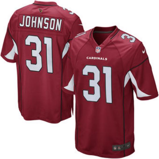 Men Arizona Cardinals #31 David Johnson Nike NFL Cardinal Game Jersey